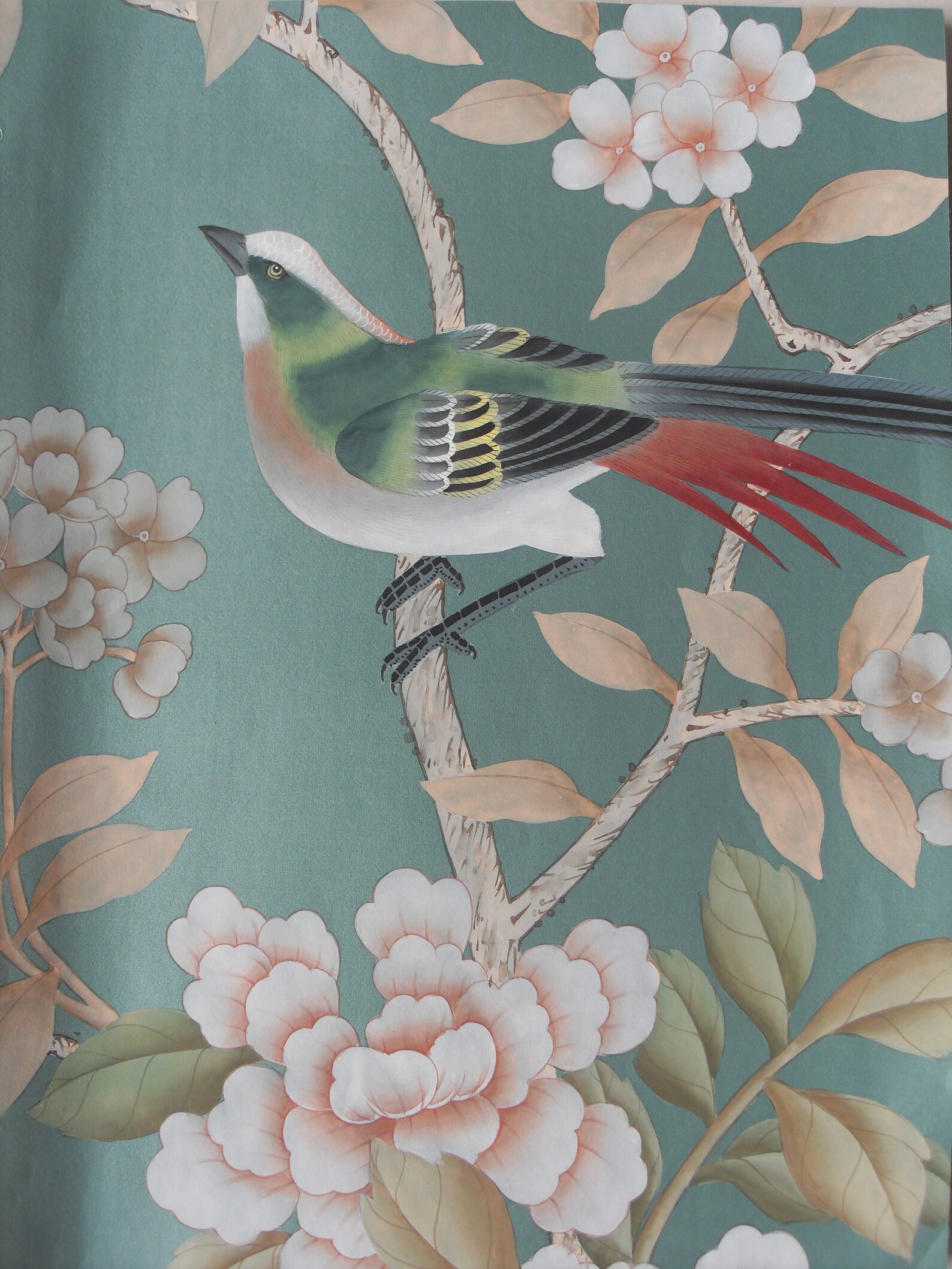 Handpainted silk wallpaper samples price for one sample Etsy