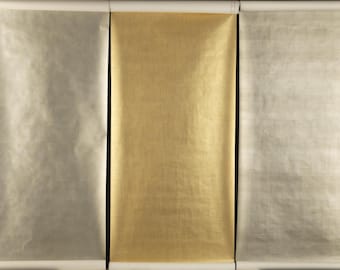 Handmade Silk Metallic Wallpaper, Custom Sizes Available