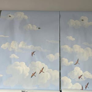 View Of Italy -----hand-painted silk wallpaper--custom panel size and pattern available