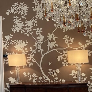 hand-painted wallpaper -Chinoiserie Hand-painted  wallpaper