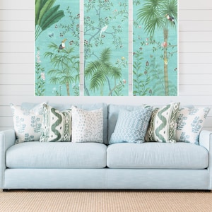 24&quot; *53&quot;*3PS, a set of 3 panels Chinoiserie  wall artwork