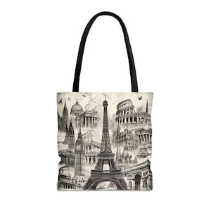 Europe European Tote Bag, Travel Tote Bag