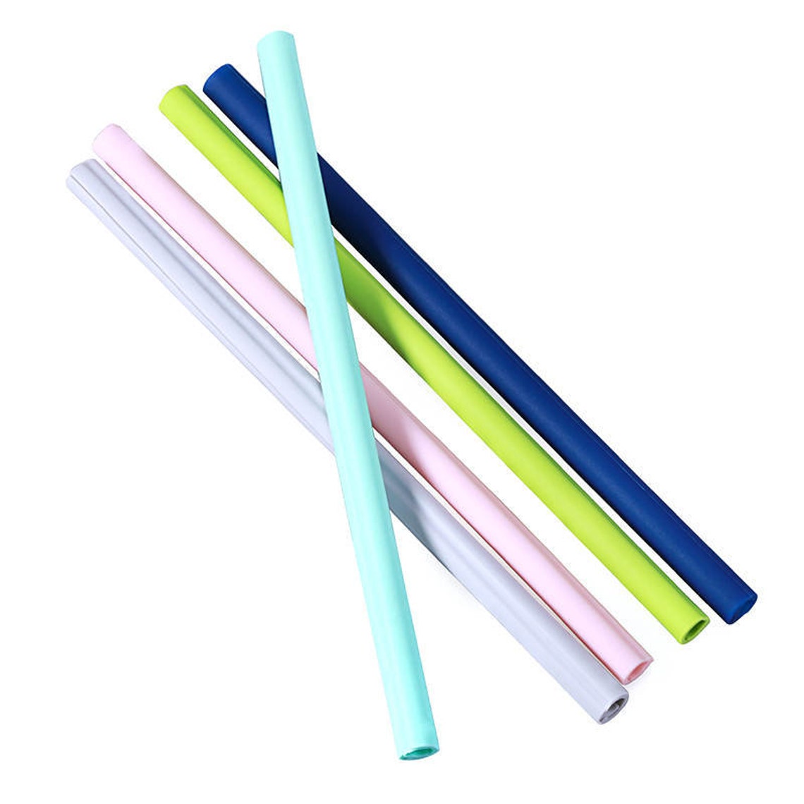 Silicone Travel Straws with Case Portable & Foldable Split Etsy