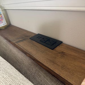 Hidden Sofa Table or Tray with Outlet