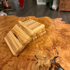 Handmade Wooden Coaster Set of 4 -Reclaimed wood