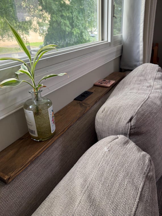 Custom Sofa Table or Tray with Outlet