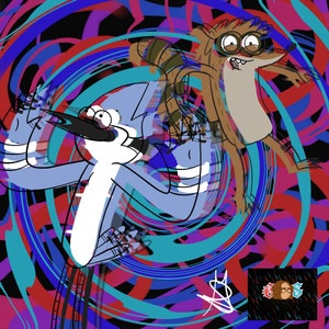 Mordecai et Rigby trébuchent