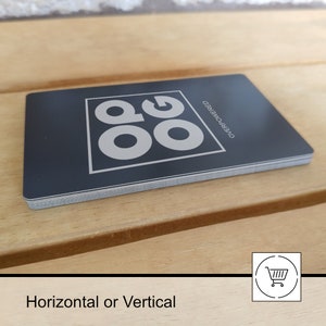 Visitenkarten aus Metall | Lasergraviert | 10er-Set