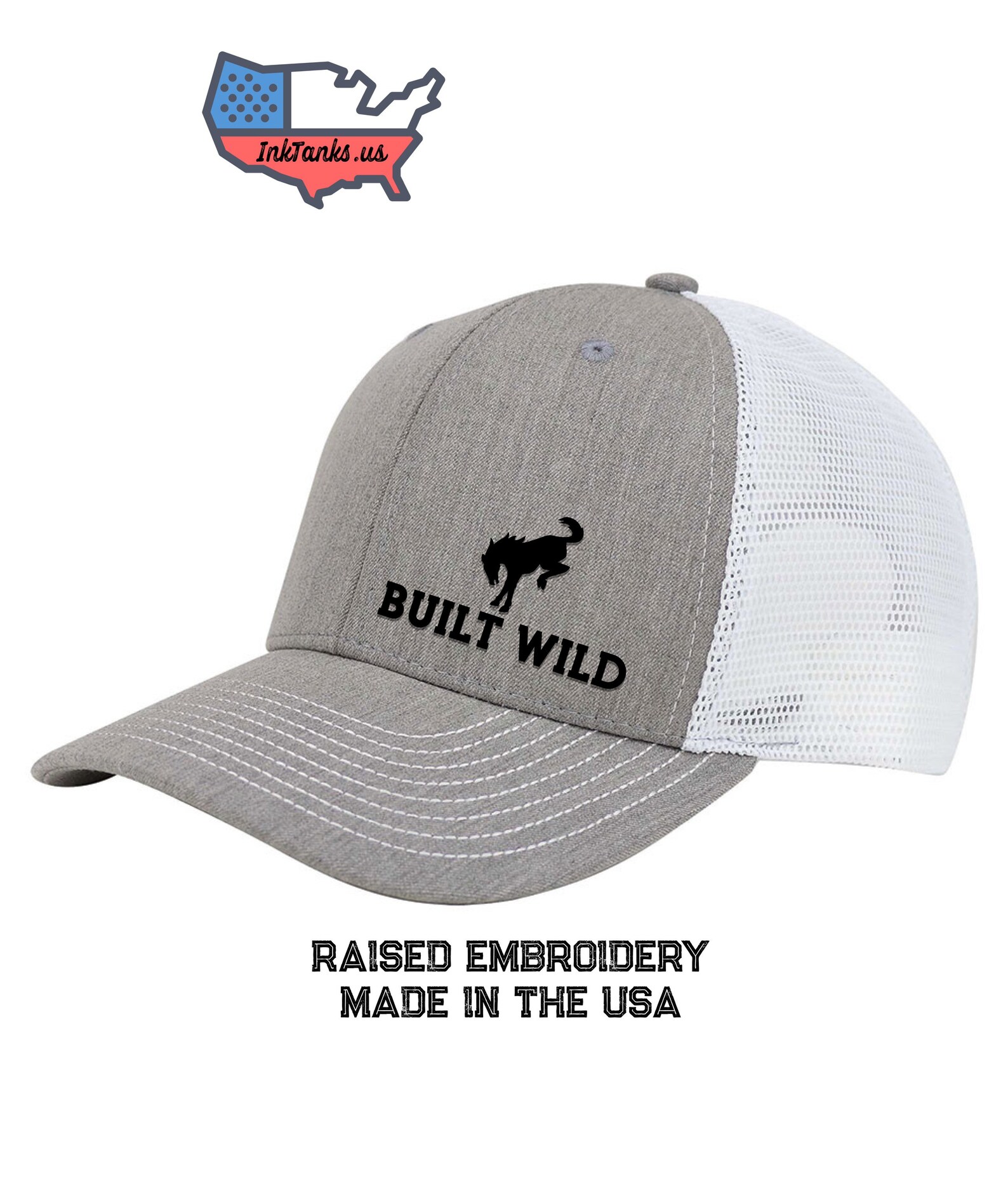 Built Wild Bronco Trucker Hat Ford hat Embroidered new bronco Etsy Built Wild Bronco Trucker Hat Ford hat Embroidered new bronco Etsy