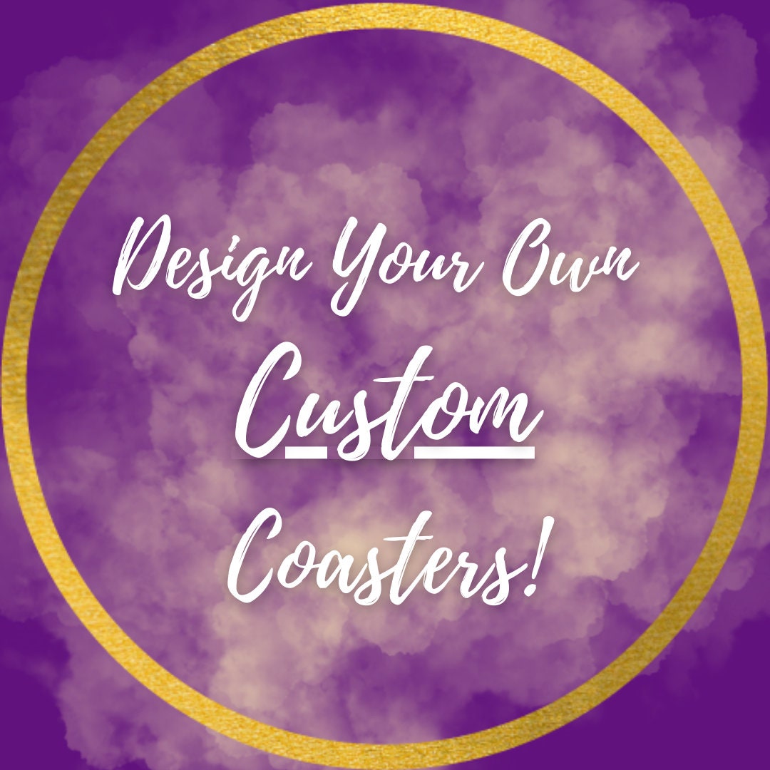 Resin Coasters Design Your Own Custom Coasters Etsy