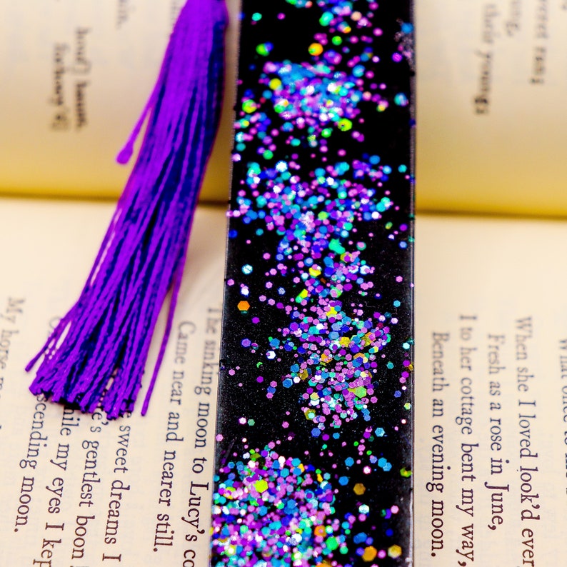 Resin Bookmark: Galaxy Swirl Individual or Set image 3