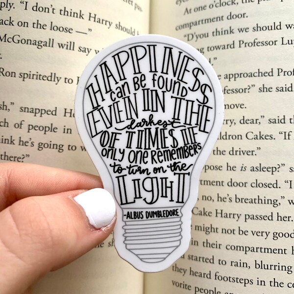 Albus Dumbledore quote sticker 3x2in. Vinyl Sticker for your Laptop, Water Bottle, or Bullet Journal, Waterproof Sticker, Harry Potter