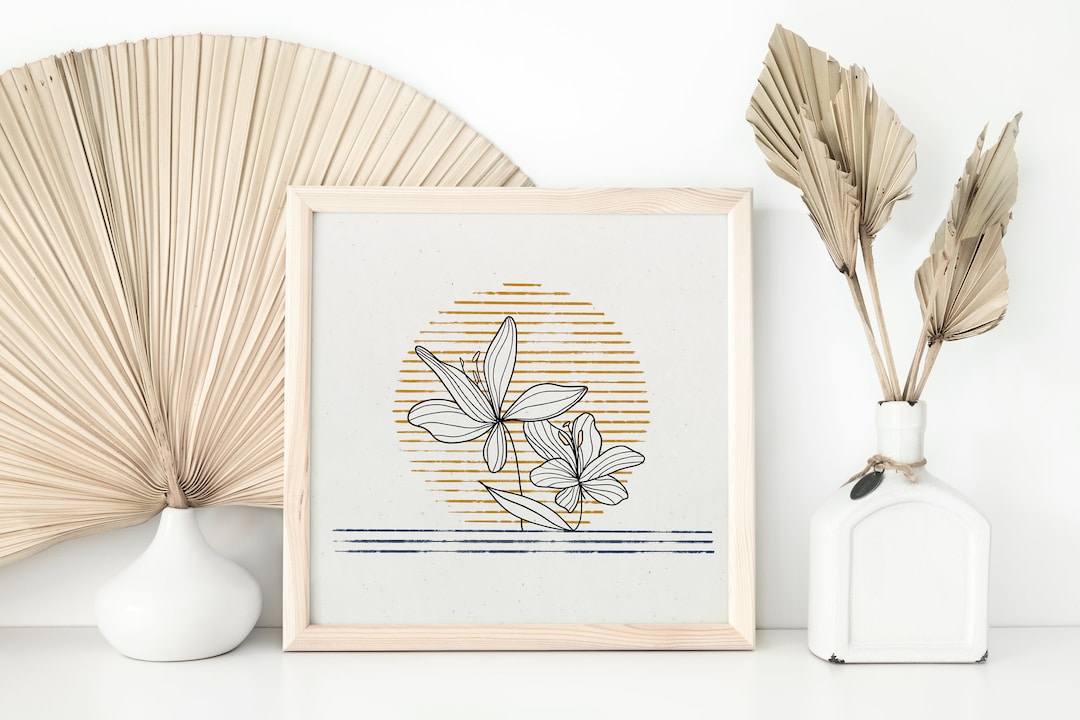 Tropical Flower Wall Art, Tropical Flower Print, Botanical Wall Art