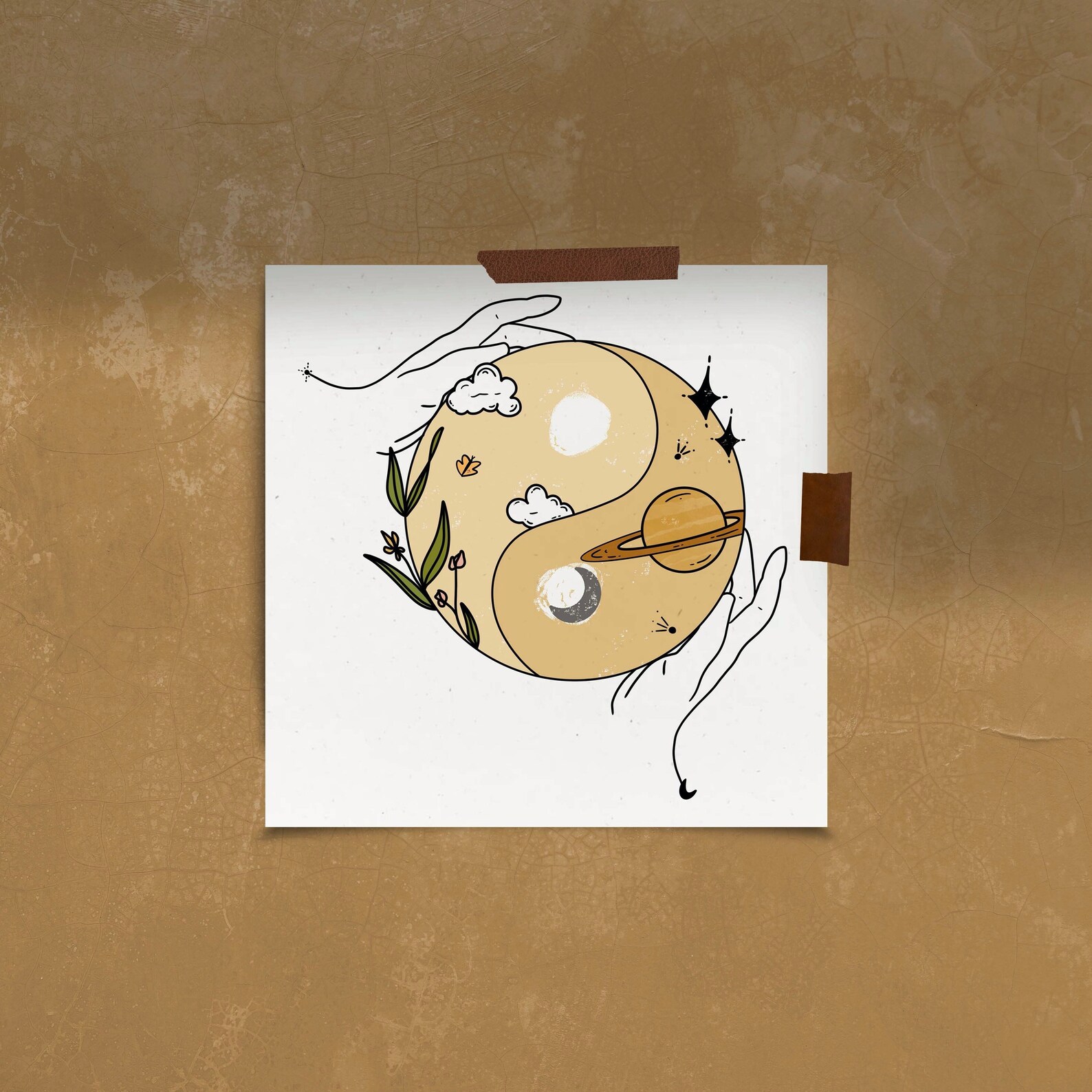 Yin Yang Wall Art, Yin Yang Art Print, Yin Yang Home Decor, Yin Yang