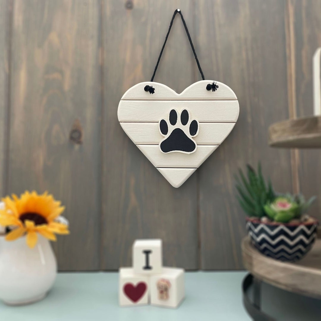 Pet Wall Decor Wood Pet Wall Hanging Dog Sign Etsy