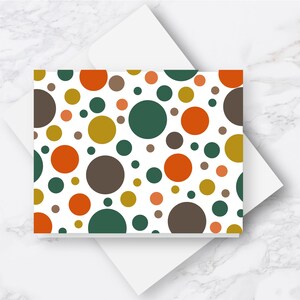 Autumn greeting card, Fall note card, Single card or set of 6 with white envelopes, Birthday card, blank inside