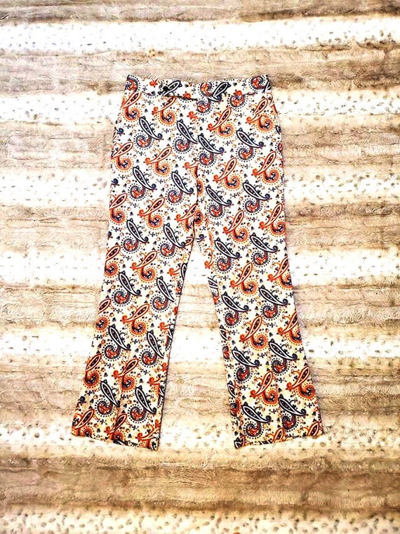 Vintage Paisley Jaymar Bell Bottoms