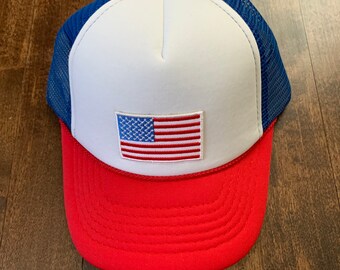 American Flag Hat | Etsy
