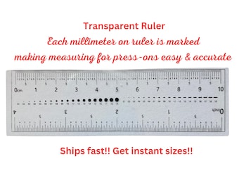 Press on Nails Measuring Tool