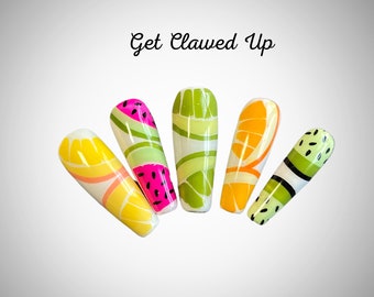 Fruit Press on Nails