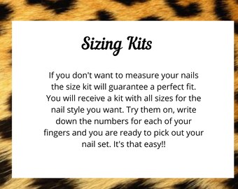 Sizing Kits, Sample Pack