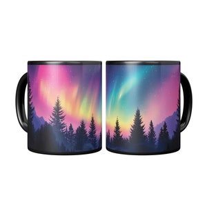 Colorful Northern Lights Coffee Mug