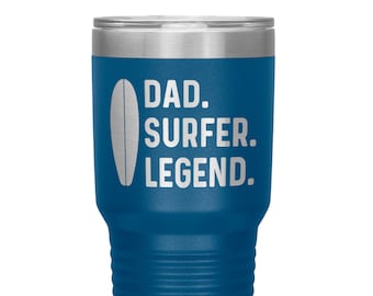 Vaso para papá surfista, regalo de surf para cumpleaños o Navidad para papá, regalo para el Día del Padre