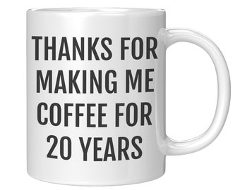 20th Anniversary Mug, 20 Year Anniversary Gift for Him or Her, Gift for 20th Wedding Anniversary