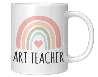 Tasse de professeur d’art, cadeau de professeur d’art, tasse à café de professeur d’art, cadeau pour professeur d’art