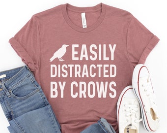 Crow Shirt, Crow Tee Shirt, Crow Tshirt, Crow T-Shirt, Crow Lover, Crow Gifts