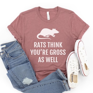 Rat Tshirt, Funny Rat Shirt, Rat Tee Shirt, Rat Lover Gift, Funny Rat Gifts
