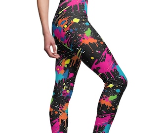 Retro 80s leggings for women  Retro leggings, Vintage 80s clothing, Pants  for women