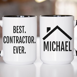 Contractor Mug, Personalized Contractor Gift, General Contractor Gift, Contractor Coffee Mug, Personalized Gift for Contractor