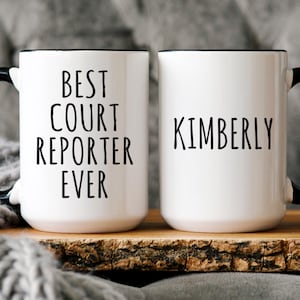 Court Reporter Gifts, Personalized Court Reporter Mug, Gift for Court Reporter, Court Reporter Cup, Stenographer Mug, Stenographer Gift