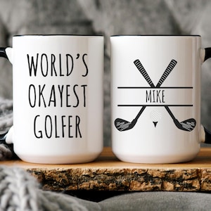 Golf Gifts, Personalized Golf Mug, Golf Coffee Mug, Personalized Gift for Golfer, Golf Gifts for Men, Golf Gifts for Him, Golf Gifts for Dad