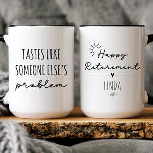 Retirement Mug, Personalized Gift for Retirement, Funny Retirement Gift, Custom Retired Mug, Coffee Cup Mug for Retirement