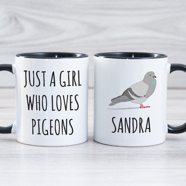 Pigeon Gift, Gift for Pigeon Lover, Personalized Pigeon Mug, Pigeon Coffee Mug, Pigeon Coffee Cup, Pigeon Owner Gift, Pigeon Presents