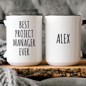 Personalized Project Manager Coffee Mug - Custom Name Gift