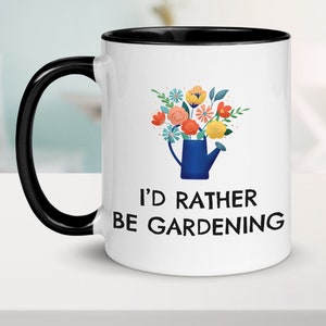 Mug de jardinage, Cadeau damoureux du jardin, Je préférerais être jardinage, Cadeau de jardinage, Cadeau pour jardinier, Mug de café de jardinage, Mug de jardinier image 1
