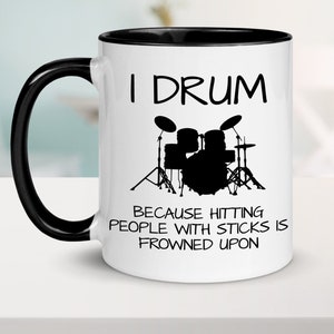 Drummer Mug, Drummer Coffee Mug, Drummer Gifts, Gift for Drummer, Funny Drummer Gift, Drummer Presents, Drummer Coffee Cup, Drummer Cup