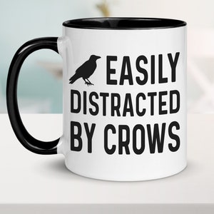 Crow Gifts, Crow Mug, Crow Coffee Mug, Crow Lover, Crow Coffee Cup, Crow Presents, Crow Cup