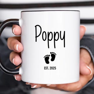 Poppy Mug, New Poppy Gift, New Grandpa Gift, Pregnancy Announcement, New Baby Announcement, Poppy Coffee Mug, Gift for Poppy