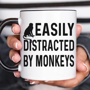 Monkey Gift, Monkey Mug, Monkey Coffee Mug, Monkey Lover, Monkey Coffee Cup, Monkey Presents, Monkey Cup