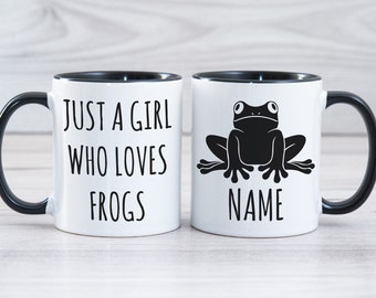Frog Gifts, Personalized Frog Mug, Frog Lover Gift, Frog Coffee Mug, Personalized Gift for Frog Lover