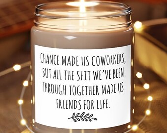 Coworker Candle Gift, Funny Work Candle for Bestie, Office Leaving or Birthday Gift