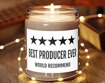 Producer Gift Candle, Gift for Music or Film Producer, Funny Producer Present