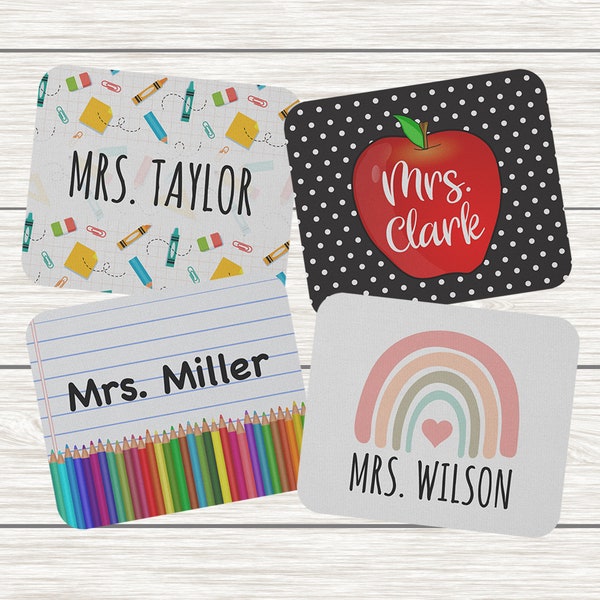 Teacher Gifts, Personalized Teacher Mouse Pad, Personalized Teacher Gift, Teacher Mousepad, Gifts for Teachers, Teacher Appreciation