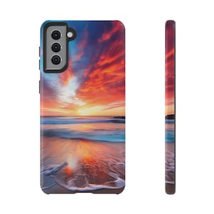 Ocean Sunset Phone Case, Beach Sunset Design for iPhone and Samsung