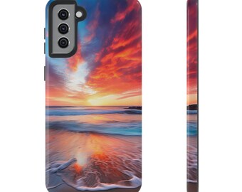 Ocean Sunset Phone Case, Beach Sunset Design for iPhone and Samsung