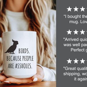 Funny Bird Mug, Bird Lover Gift, Bird Coffee Mug afbeelding 6